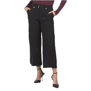 10 Crosby Derek Lam Delos Wide Leg Sailor Pants Denim Black Size 8